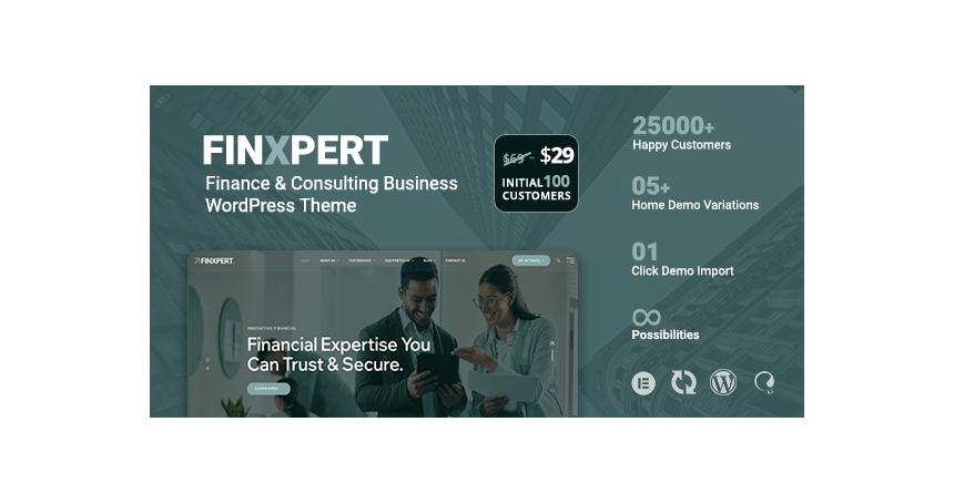 Finxpert - Finance & Consulting Business WordPress Theme