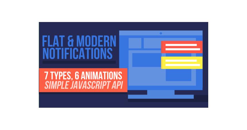 Flat, Modern Notifications