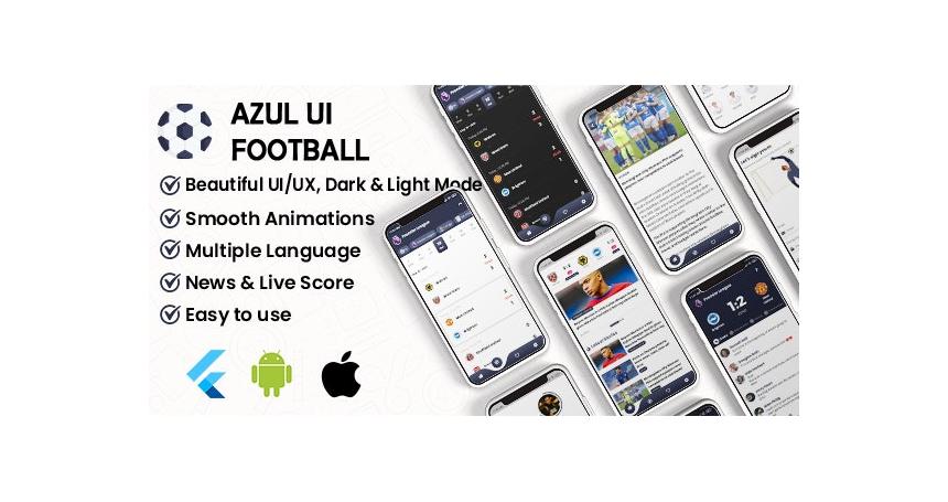 Flutter Football UI Kit: LiveScore & Chats Matches & News Sport ( ANDROID, IOS )