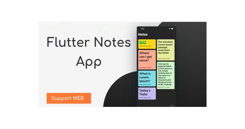 Flutter NoteApp - A Colorfull NoteApp