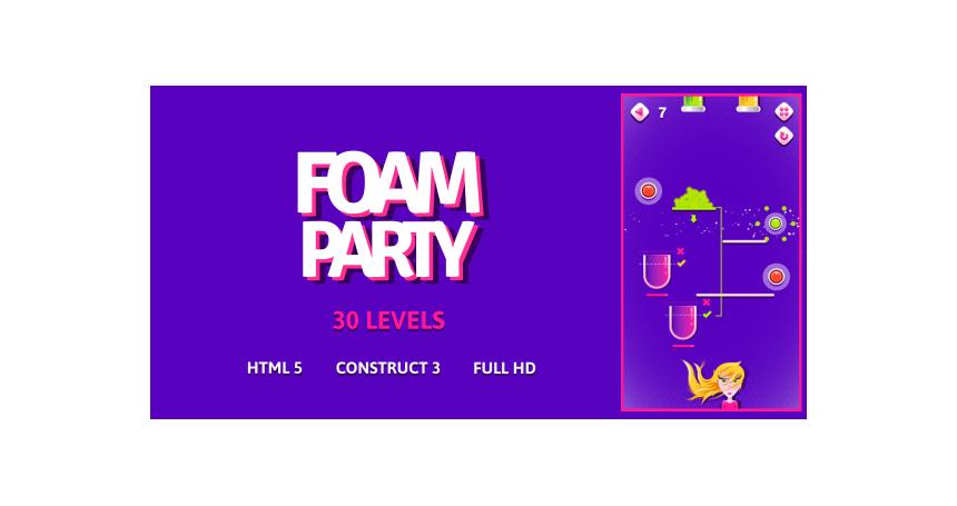 Foam Party - HTML5 Game (Construct3)