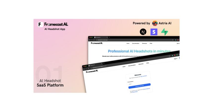 Framecast AI - AI Headshot Generator, Avatar Maker, Image Generator SAAS System