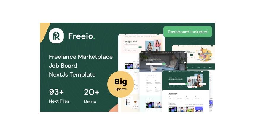 Freeio - Freelance Marketplace & Job Board NextJS Template V5