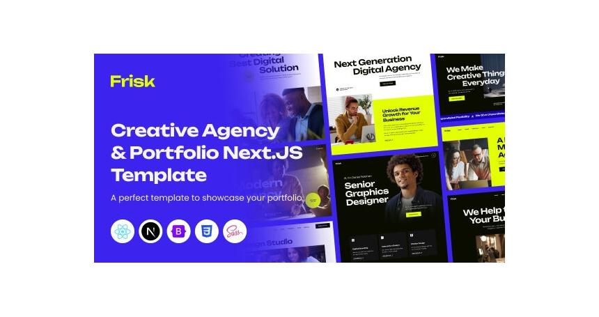 Frisk - Creative Agency & Portfolio React NextJs Template V1.1