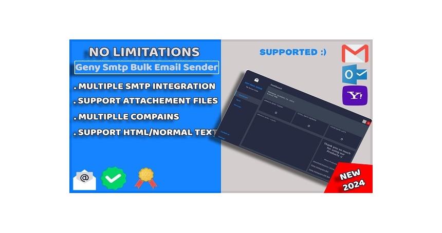 Geny Smtp Bulk Email Sender Using Unlimited SMTP - Genius Code