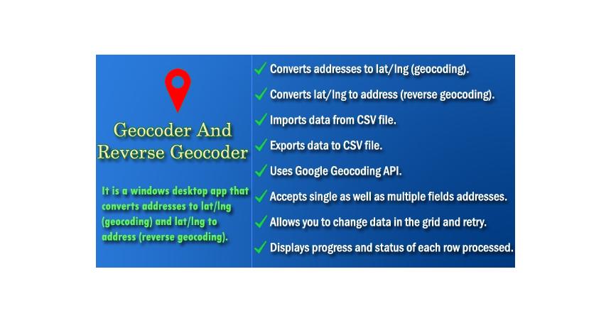 Geocoder and Reverse Geocoder