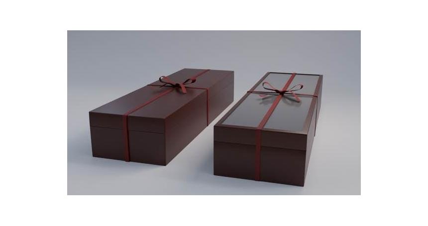 Gift Box Rectangle shape with Ribbon