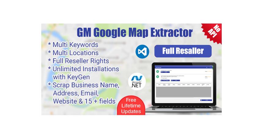 GM Google Map Extractor- Full Resaller Rights With License Key Generator