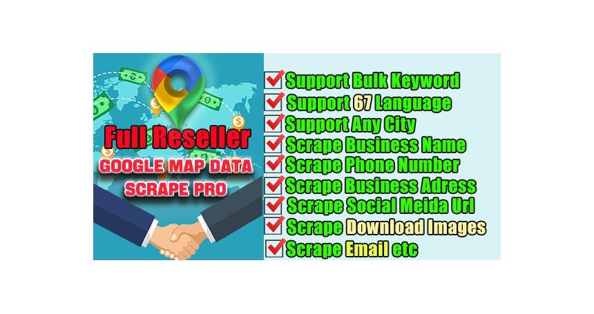 Google Map Data Extractor Pro with Multi-Language-Full Reseller