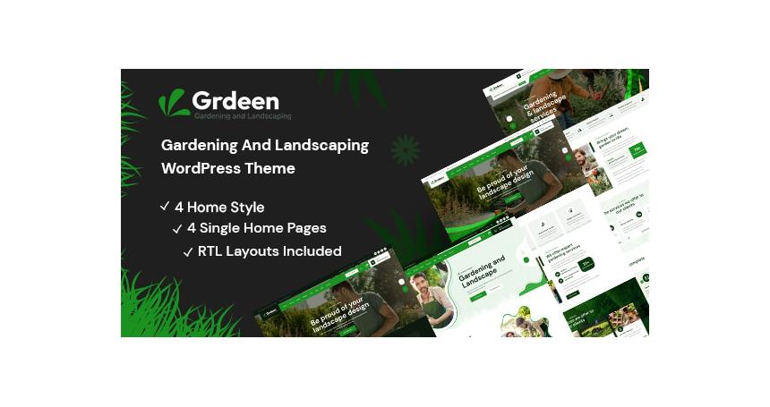 Grdeen - Gardening And Landscaping WordPress Theme