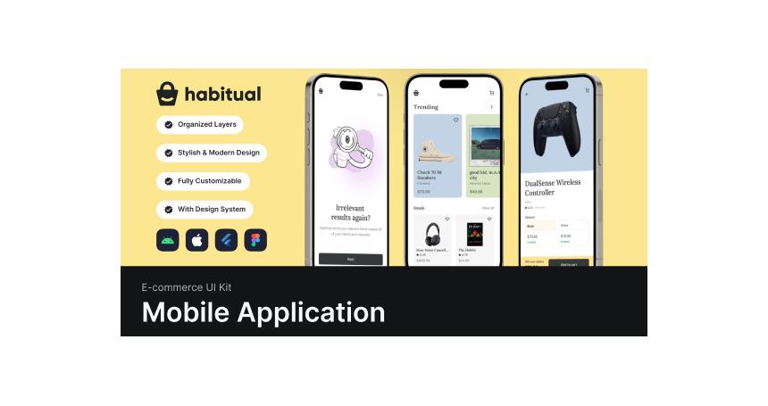 Habitual E-Commerce App UI Kit