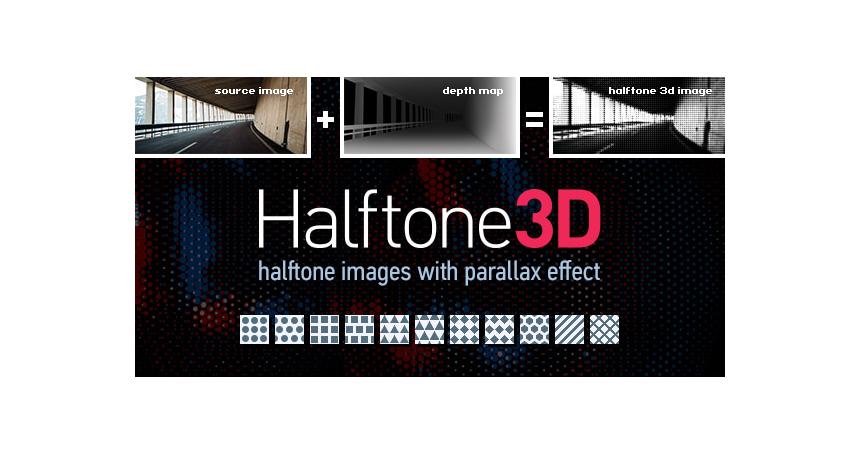 Halftone3D - 3D Parallax Halftone Image Generator