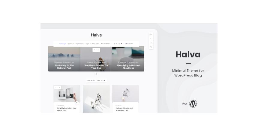 Halva - Minimal Theme for WordPress Blog