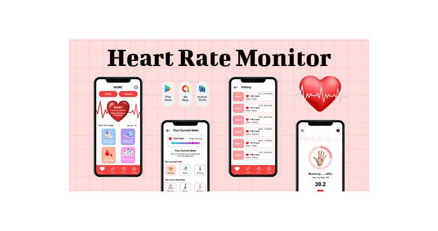 Heart Rate Monitor - Pulse App - Heart Scan - Heart Monitoring - Blood pressure - Heart rate