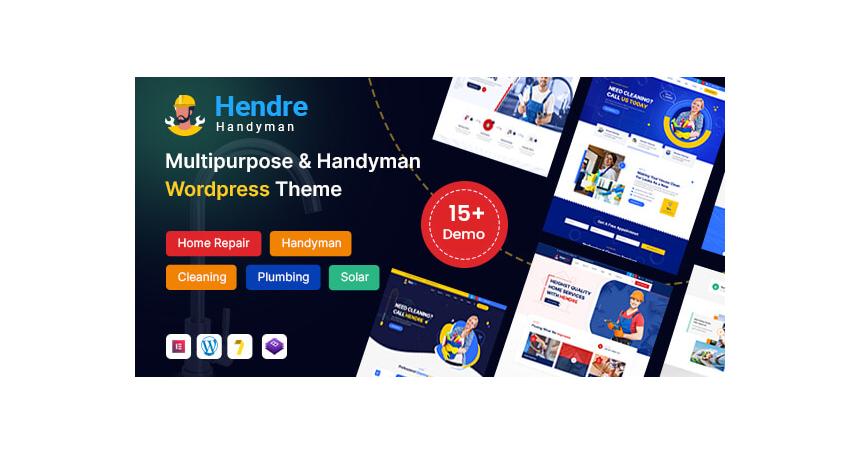 Hendre - Repaire, Plumbing & Handyman Services WordPress Theme