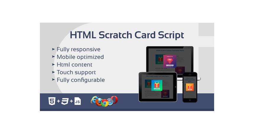 HTML Scratch Card Script