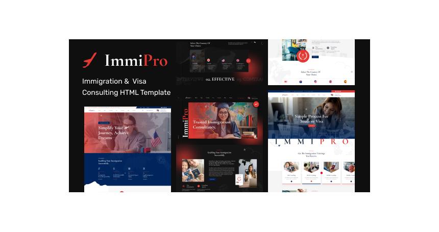 ImmiPro - Immigration And Visa Consulting HTML Template