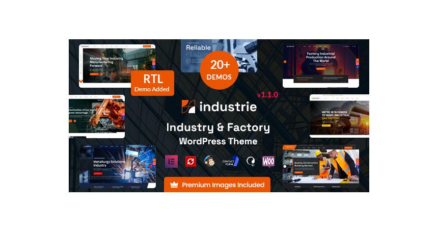 Industrie - Factory & Industry WordPress Theme