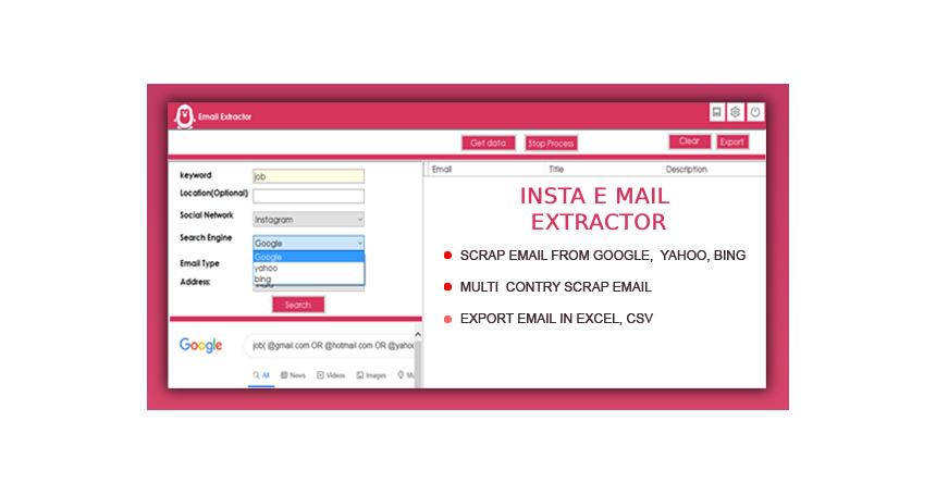 instagram email extractor and scraper