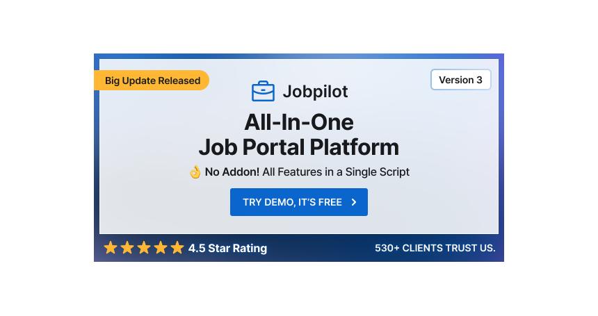 Jobpilot - Job Portal Laravel Script