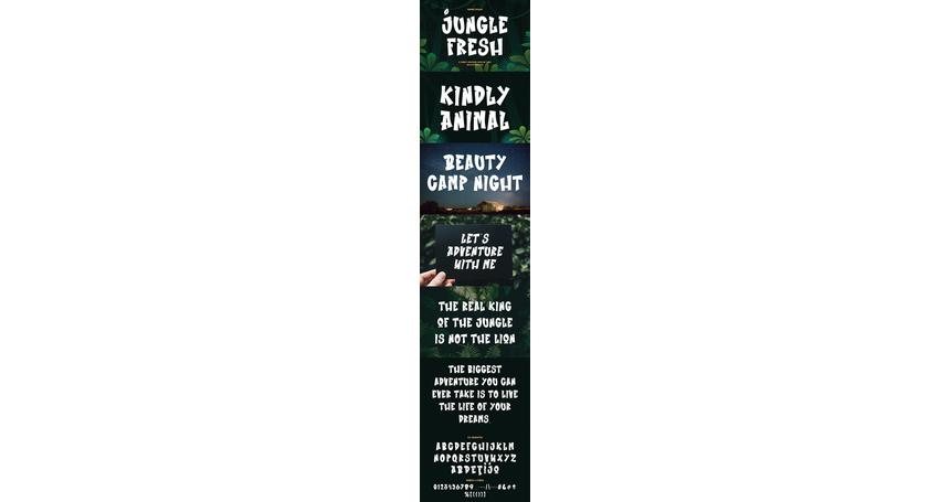 Jungle Fresh Funny Cartoon Display Font