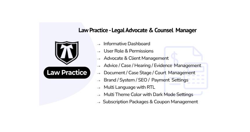 Law Practice - Legal Advocate & Counsel Manager V1.0