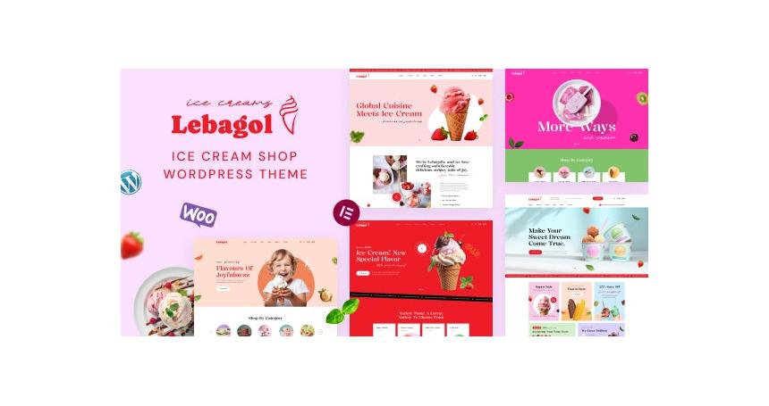 Lebagol - Ice Cream Shop WordPress Theme