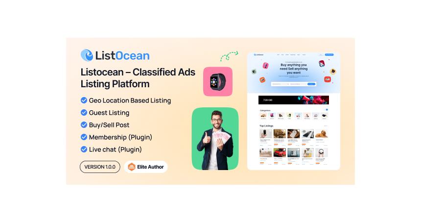 Listocean – Classified Ads Listing Platform