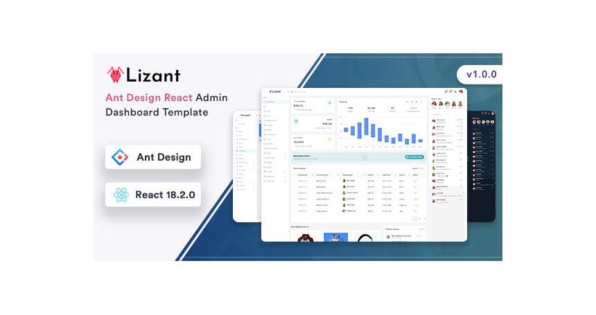 Lizant - Ant Design React Admin Dashboard Template