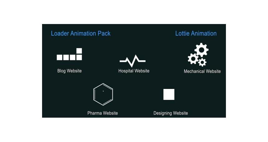 Loader Pack - SVG Animation - lottie JS