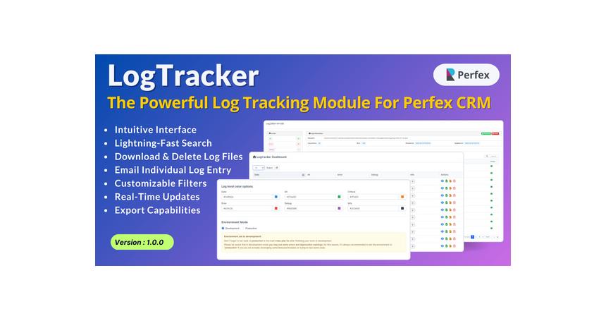 LogTracker - The Powerful Log Tracking Module for Perfex CRM