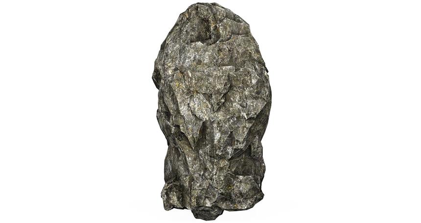 Low Poly Realistic Rock 04