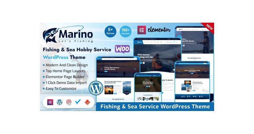 Marino - Fishing & Sea Hobby WordPress Theme