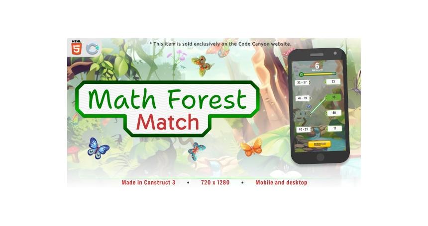 Math Forest Match - HTML5 Educational game