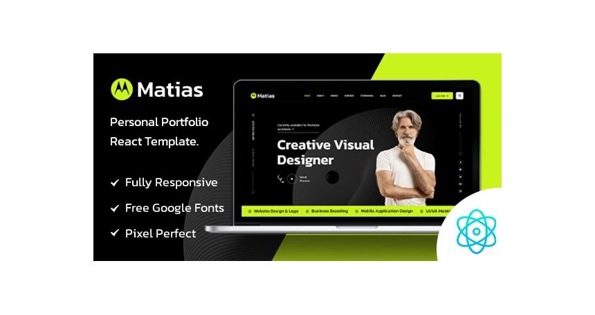 Matias - Personal Portfolio React Template