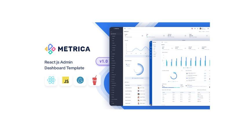 Metrica - React Admin & Dashboard Template (React 18)