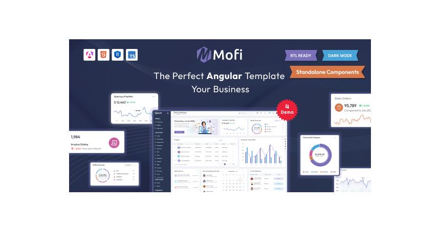 Mofi – Angular 18 Admin Dashboard Template