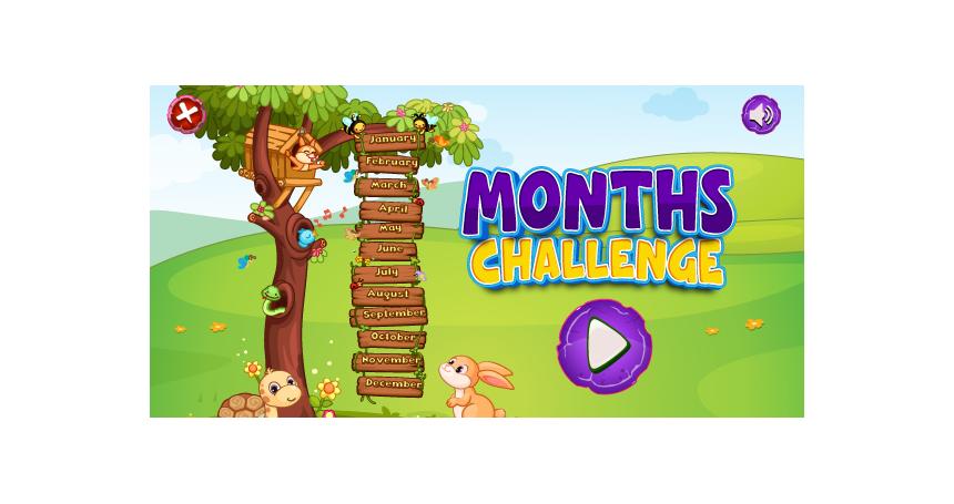 Months Challenge Game - Educational Game - HTML5, Construct 3