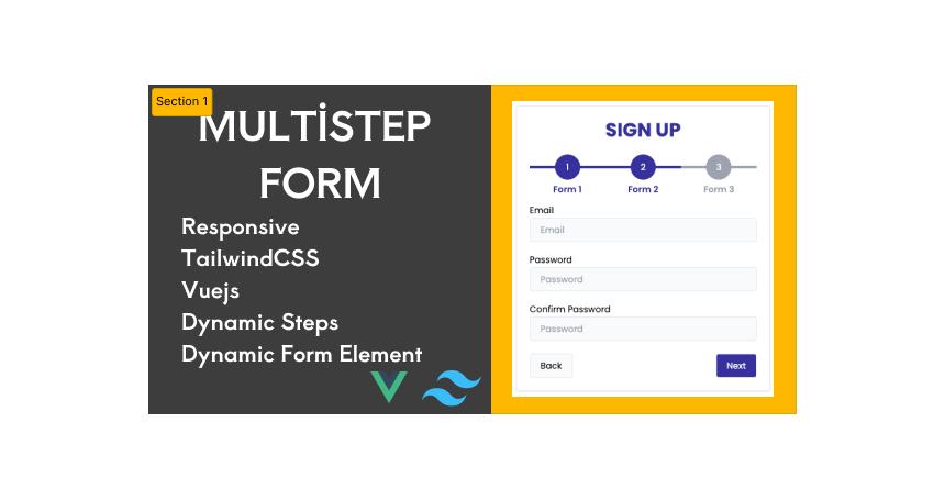 Multistep Form Vuejs Tailwind CSS