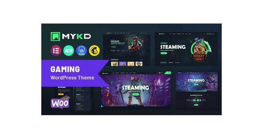 MYKD - eSports and Gaming NFT WordPress Theme