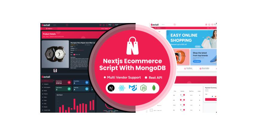 Nextall - React Multivendor Ecommerce Script with Next js & MongoDB