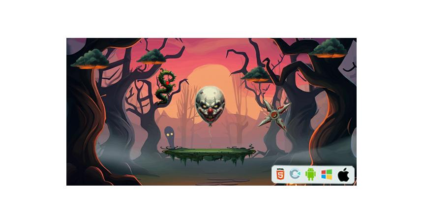 Nightmare Float - HTML5 Game (Construct 3) + Admob