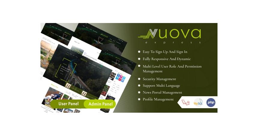 NouvaExpress - Magazine and News Portal Website CMS