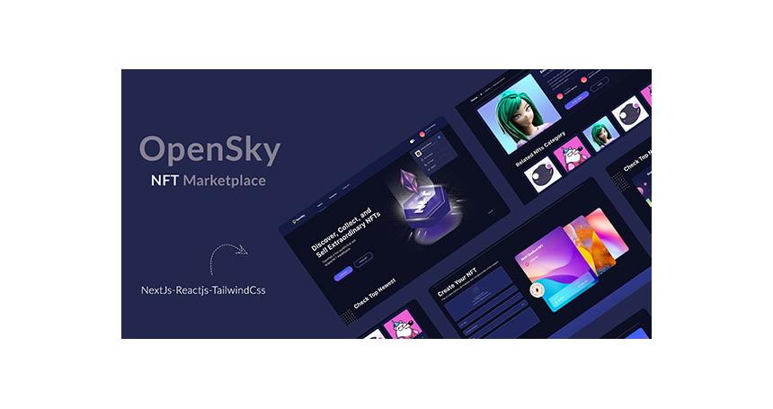 OPenSky -Full NFT Marketplace Next js and Solidity