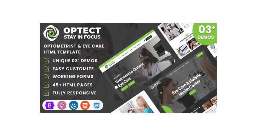 Optect - Optometrist & Eye Care HTML Template