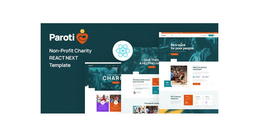 Paroti - React Next Non Profit Charity Template