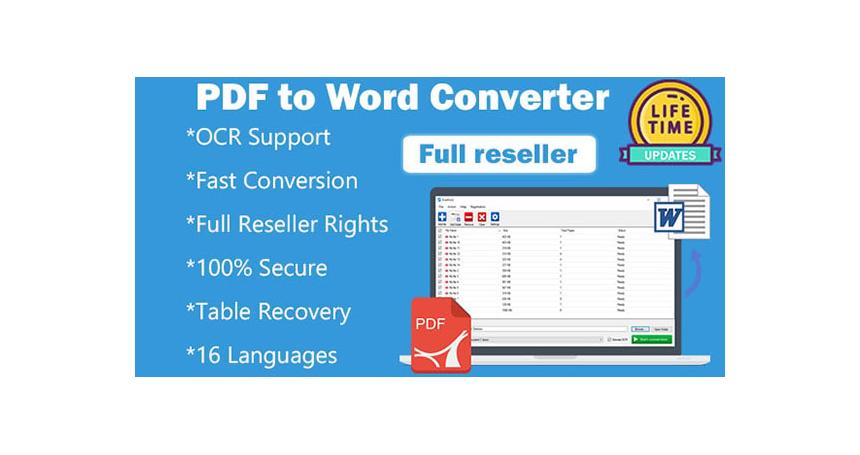 PDF to Word Converter EvaPDF - Full Resaller Rights With License Key Generator - OCR Support