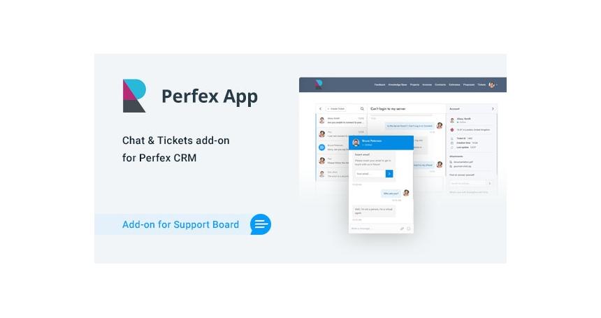 Perfex CRM Chat & Tickets App for Support Board