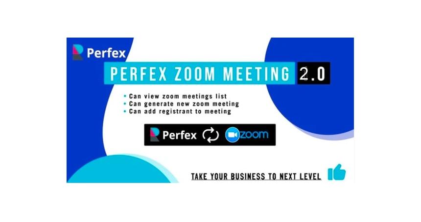 Perfex Zoom Meeting Module