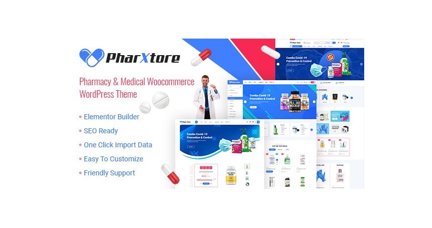 Pharxtore - Pharmacy & Medical  Woocommerce WordPress Theme V6.7.16